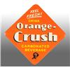 Image 1 : Embossed Tin Orange Crush with Crushee Sign.