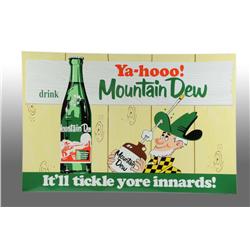 Tin Mt. Dew Ya-Hoo Sign.