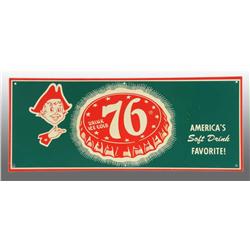 Tin 76 Soft Drink Sign.