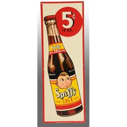 Embossed Tin Spiffy Cola Sign.