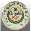 Image 1 : Cloverdale Ginger Ale Round Thermometer.
