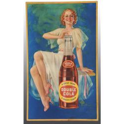 Cardboard Double Cola Poster.