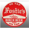 Image 1 : Celluloid Postie’s Birch Beer on Tap Button.