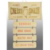 Image 1 : Tin Over Cardboard Cherry Smash Menu Sign.