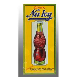 Embossed Tin Nu Icy Sign with Bottle.