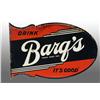 Image 1 : Tin Barq's Die-Cut Flange Sign.
