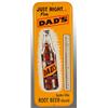 Image 1 : Embossed Tin Dad's Root Beer Thermometer.