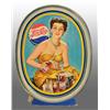 Image 1 : Cardboard Pepsi-Cola Cameo Lady Die-Cut Sign.