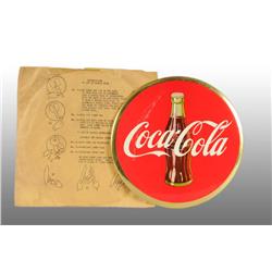 Celluloid Coca-Cola Disc with Original Envelope.