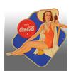 Image 1 : Cardboard Coca-Cola Die-Cut Bathing Girl.