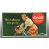 Image 1 : Cardboard Coca-Cola Horizontal Poster.