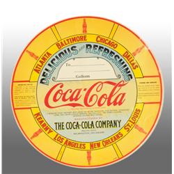 Set of 2 Paper Coca-Cola Large Keg Labels.