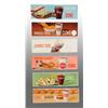 Image 1 : Set of 6 Cardboard Coca-Cola Channel Card Signs.