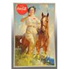 Image 1 : Cardboard Coca-Cola Poster.
