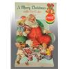 Image 1 : Cardboard Coca-Cola Die-Cut Santa Window Display.