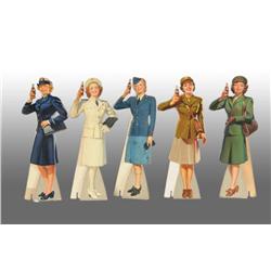 Set of 5 “Small-Size” Coca-Cola Service Girls.