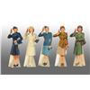 Image 1 : Set of 5 “Small-Size” Coca-Cola Service Girls.