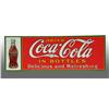 Image 1 : Embossed Tin Coca-Cola Sign.