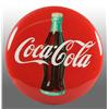 Image 1 : Tin Coca-Cola Button with Bottle.