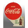 Image 2 : Tin Coca-Cola "Ice Cold" Flange Sign.