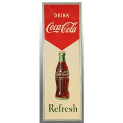 Tin Coca-Cola Sign.