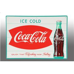 Tin Coca-Cola Sign.