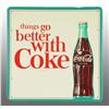 Image 1 : Tin Coca-Cola Sign.