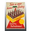Image 1 : Tin Coca-Cola Sidewalk Sign