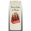 Image 1 : Coca-Cola Pilaster Bottle Sign with Button.