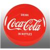 Image 1 : Tin Coca-Cola Button Sign.