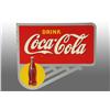 Image 1 : Heavy Tin Coca-Cola Flange Sign.