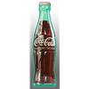 Image 1 : Tin Coca-Cola Convex Bottle Sign.
