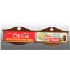 Image 1 : Lot of 2: Cardboard & Wooden Coca-Cola Signs.