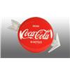 Image 1 : Tin Coca-Cola Button with Arrow.