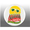 Image 1 : Tin Coca-Cola Button with Decal.