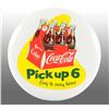 Image 1 : Aluminum Coca-Cola White Button with Decal.