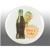Image 1 : Tin Coca-Cola Button with Decal.