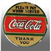 Image 1 : Reverse-On-Glass Coca-Cola Back Bar Mirrored Sign.