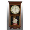 Image 1 : Coca-Cola Regulator Clock with Girl Decal.