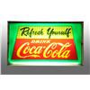 Image 2 : Plastic & Metal Coca-Cola Fluorescent Sign.