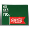Image 1 : Heavy Tin Coca-Cola Golf Course Yard Marked Sign.