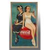 Image 1 : Coca-Cola 50th Anniversary Cardboard Poster.