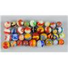 Image 1 : Assortment of Akro Agate Machine-Made Marbles.