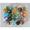 Image 1 : Lot of 27: Assorted Handmade Marbles.