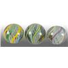 Image 1 : Lot of 3: German Swirl Marbles.