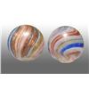 Image 1 : Lot of 2: Onionskin Lutz Marbles.