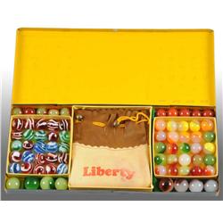 Akro Agate No. 200 Gift Tin of Marbles.