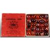 Image 1 : Akro Agate Cardinal Red No. 0 Marbles Box.