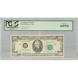 1977 $20.00 Federal Reserve Note.