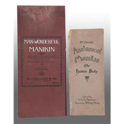 Lot of 2: Antique Medical Anatomical Manikin Manua